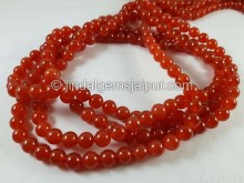 Red Onyx Smooth Round Beads